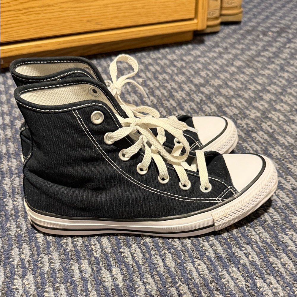 Converse Black Chuck Taylors Additional Cushion